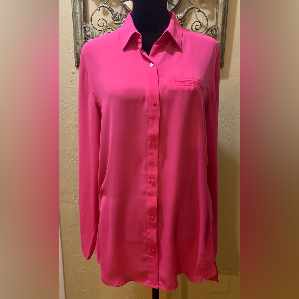 Pink Violet + Claire Blouse Size Medium